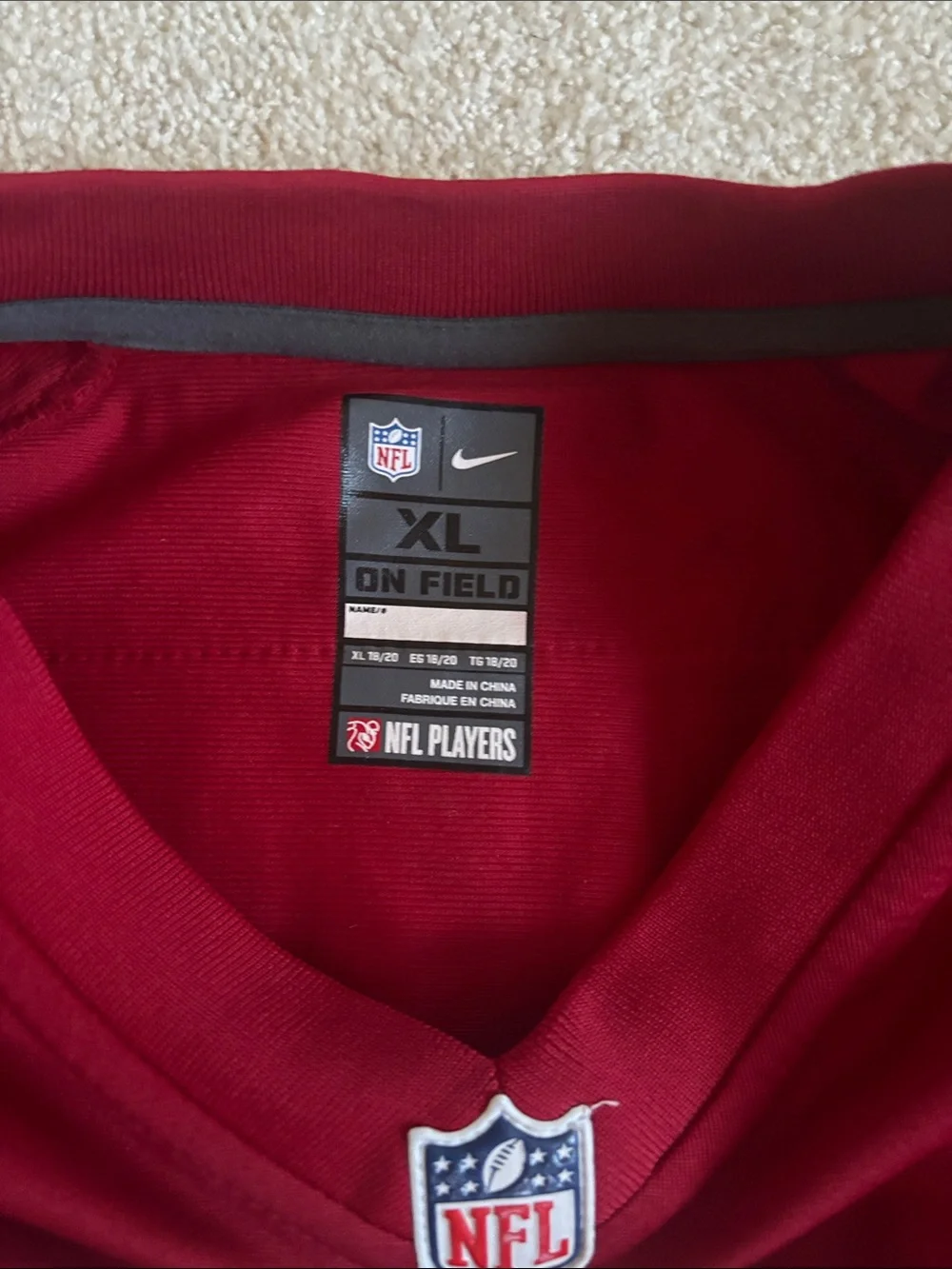 Nike Youth XL 49ers Jersey - Carlos Hyde